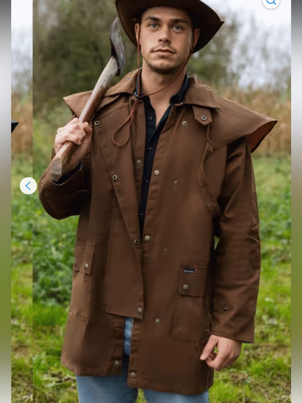 Resistance Oil Skin Ranch Coat NWT